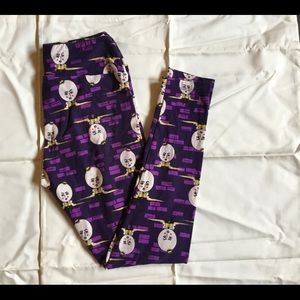 LuLaRoe OS Leggings Humpty Dumpty pattern.